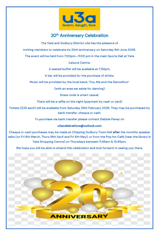 20th Anniversary Invitation document